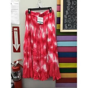 Antthony originals maxi skirt size 1X pink tie dye pretty flowy beach skirt